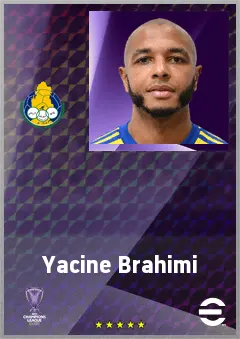Yacine Brahimi eFootball 2026 player card, 75 OVR LWF