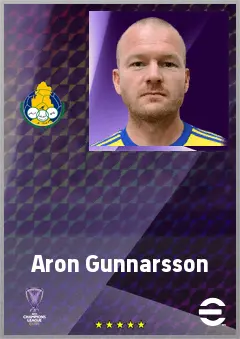 Aron Gunnarsson eFootball 2026 player card, 70 OVR DMF