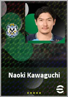 Kawaguchi Naoki eFootball 2026 player card, 66 OVR RB