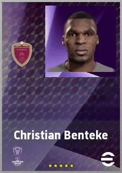 Christian Benteke eFootball 2026 player card, 74 OVR CF