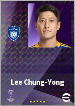 Lee Chung-Yong eFootball 2026 player card, 67 OVR RWF