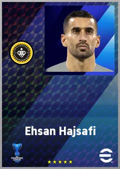 Ehsan Hajsafi eFootball 2026 player card, 71 OVR LB