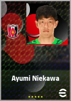 Niekawa Ayumi eFootball 2026 player card, 67 OVR GK