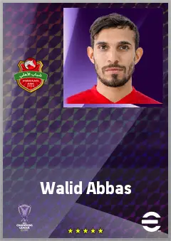 Walid Abbas eFootball 2026 player card, 68 OVR CB
