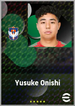 Onishi Yusuke eFootball 2026 player card, 65 OVR DMF