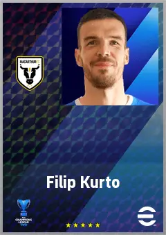 Filip Kurto eFootball 2026 player card, 70 OVR GK