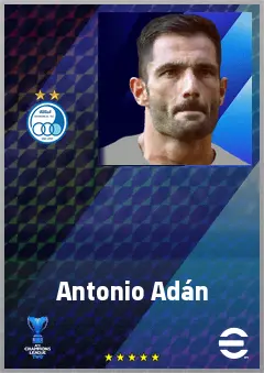 Antonio Adán eFootball 2026 player card, 75 OVR GK
