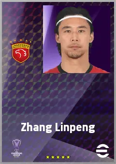 Zhang Linpeng eFootball 2026 player card, 70 OVR CB