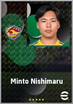 Nishimaru Minto eFootball 2026 player card, 60 OVR CF