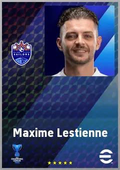 Maxime Lestienne eFootball 2026 player card, 73 OVR LWF