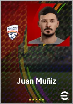 Juan Muñiz eFootball 2026 player card, 70 OVR AMF
