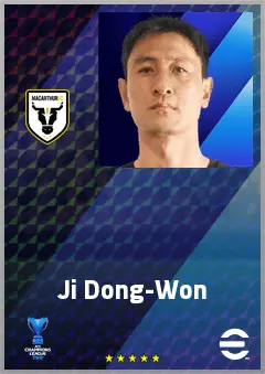 Ji Dong-Won eFootball 2026 player card, 69 OVR CF