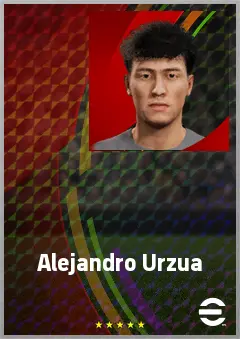 Alejandro Urzua eFootball 2026 player card, 63 OVR DMF