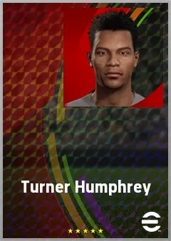 Turner Humphrey eFootball 2026 player card, 65 OVR CB