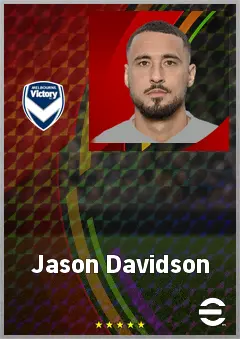 Jason Davidson eFootball 2026 player card, 68 OVR LB