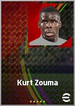 Kurt Zouma eFootball 2026 player card, 74 OVR CB