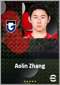 Zhang Aolin eFootball 2026 player card, 62 OVR GK