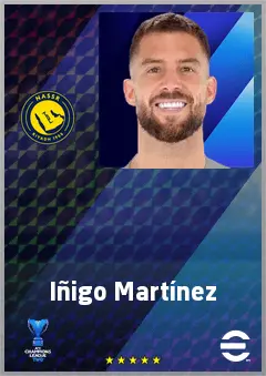 Iñigo Martínez eFootball 2026 player card, 78 OVR CB