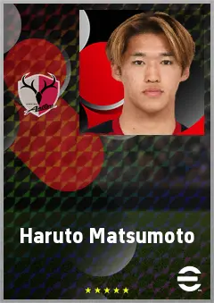 Matsumoto Haruto eFootball 2026 player card, 62 OVR RB
