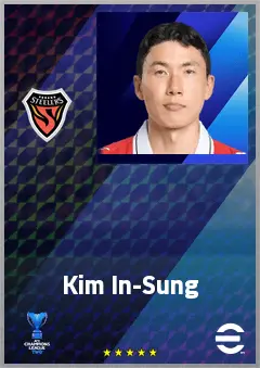 Kim In-Sung eFootball 2026 player card, 68 OVR RWF