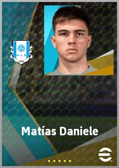 Matías Daniele eFootball 2026 player card, 65 OVR GK