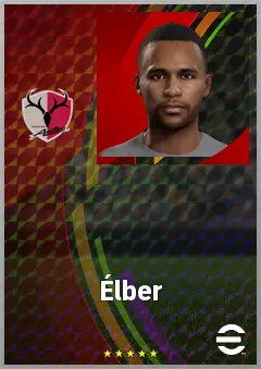 Élber eFootball 2026 player card, 72 OVR LWF