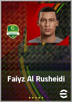 Faiyz Al Rusheidi eFootball 2026 player card, 68 OVR GK