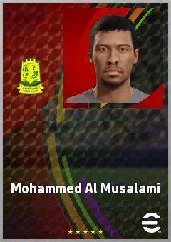 Mohammed Al Musalami eFootball 2026 player card, 66 OVR CB