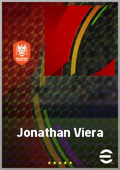 Jonathan Viera eFootball 2026 player card, 72 OVR AMF