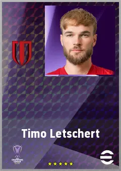 Timo Letschert eFootball 2026 player card, 71 OVR CB