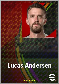 Lucas Andersen eFootball 2026 player card, 70 OVR AMF