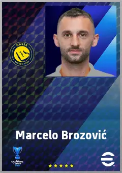 Marcelo Brozović eFootball 2026 player card, 77 OVR DMF