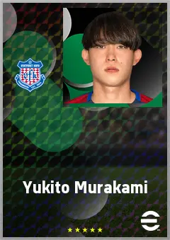 Murakami Yukito eFootball 2026 player card, 63 OVR LMF
