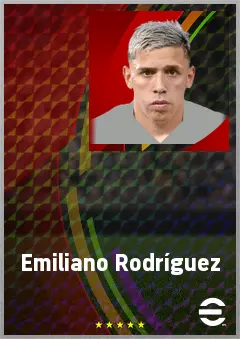 Emiliano Rodríguez eFootball 2026 player card, 70 OVR CF
