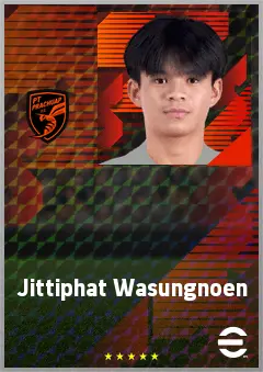 Jittiphat Wasungnoen eFootball 2026 player card, 63 OVR CMF