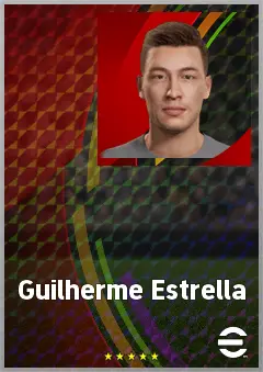 Guilherme Estrella eFootball 2026 player card, 67 OVR AMF