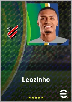 Leozinho eFootball 2026 player card, 68 OVR RWF