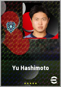 Hashimoto Yu eFootball 2026 player card, 64 OVR RMF