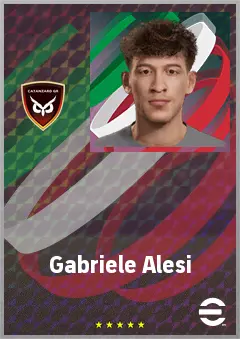 Gabriele Alesi eFootball 2026 player card, 64 OVR AMF
