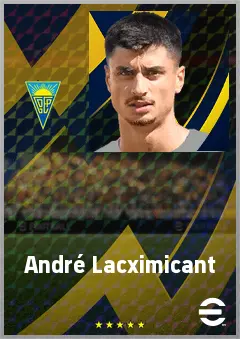 André Lacximicant eFootball 2026 player card, 69 OVR LWF