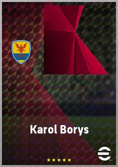 Karol Borys eFootball 2026 player card, 62 OVR AMF
