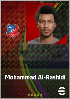 Mohammad Al-Rashidi eFootball 2026 player card, 63 OVR RB