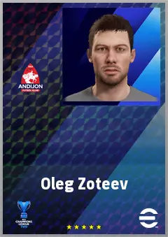 Oleg Zoteev eFootball 2026 player card, 66 OVR LB