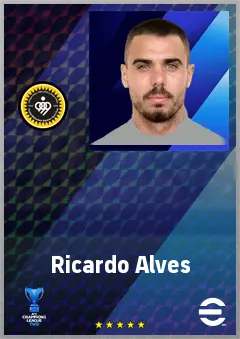 Ricardo Alves eFootball 2026 player card, 71 OVR CMF