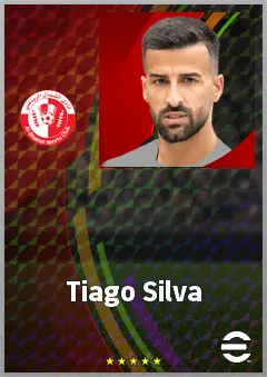 Tiago Silva eFootball 2026 player card, 74 OVR CMF
