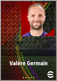 Valère Germain eFootball 2026 player card, 70 OVR CF