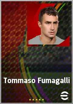 Tommaso Fumagalli eFootball 2026 player card, 68 OVR CF