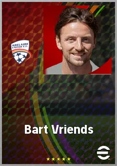 Bart Vriends eFootball 2026 player card, 70 OVR CB