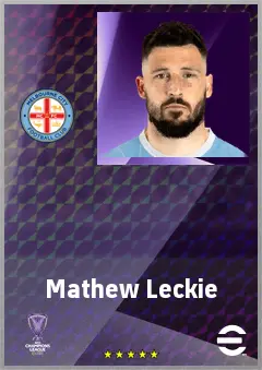 Mathew Leckie eFootball 2026 player card, 72 OVR LWF