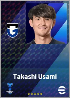 Usami Takashi eFootball 2026 player card, 71 OVR SS